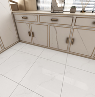 Carreaux de sol modernes en porcelaine marbrée brillante Guangdong 600x600mm - Résistants aux acides et à l'usure pour hôtels, appartements et villas