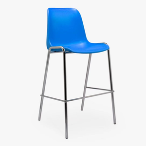 Nouveau design personnalisé intérieur salon fête restaurant métal fait à la main en plastique empilable dossier haut tabouret chaise de bar avec accoudoir - Product Image 5