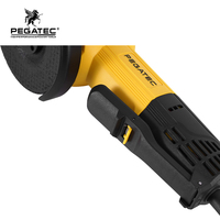 Meuleuse d'angle électrique PEGATEC 125 mm filaire, outils électriques multifonctions pour meulage, découpe et polissage, interrupteur à poussoir