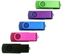 Giá thấp 4GB 8GB 16GB 32GB Xoay USB Memory Stick USB Pen Drive USB Flash Drive với Keychain - Product Image 4