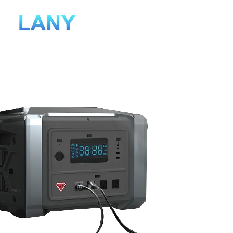 LANY 500W 1200W 2000W 3000W Pin lưu trữ năng lượng mặt trời Trạm điện cầm tay