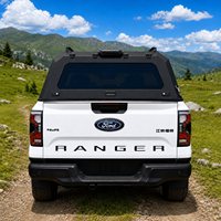 Couverture de benne rigide en acier au manganèse sur mesure pour Ford Ranger/Everest - Installation sans perçage, panneaux décoratifs de verrouillage de hayon