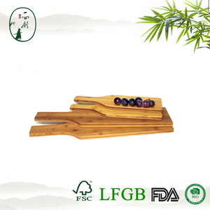 Planche à découper en bambou avec poignée pour fruits, pain, steak, cuisine occidentale, hôtel, usage domestique - Product Image 3