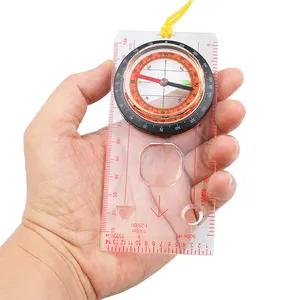 Boy Scout Hiking Compass Orienteering Map Navigation Small Survival Compass Waterproof Lightweight Mini Camping Compass for Kids