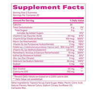 Complément alimentaire en gommes pour femmes, marque privée OEM, pour l'équilibre hormonal et la santé ovarienne, avec folate, myo-inositol et CoQ10