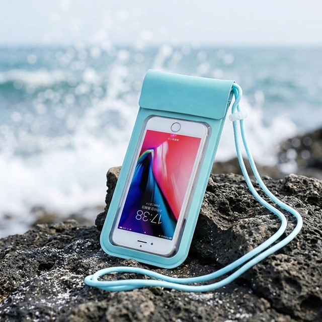 Waterproof Floating Outdoor Sports Phone Pouch/Case Customizable Color Logo Universal PVC Clear Design Bathroom Use B.J Brand