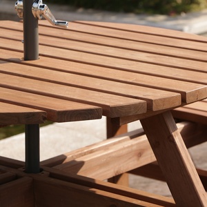 โต๊ะไม้สำหรับปิคนิคโต๊ะไม้สำหรับปิกนิกกลางแจ้งเชิงพาณิชย์ - Product Image 2