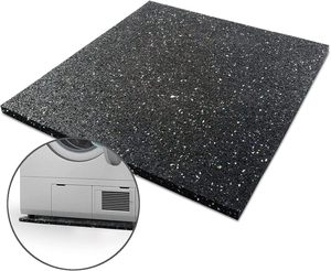 Tapis anti-vibration de qualité supérieure de haute qualité 60x60 cm pour machines à laver sèche-linge tapis en caoutchouc noir pour machine à laver - Product Image 1