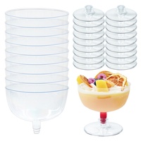 Verres à cocktail populaires Tengqun en plastique ABS à tige fine, gobelets à martini et coupes pour fêtes, origine Chine