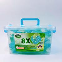 OEM/ODM Capsules de lessive en gel naturel jetables écologiques 4 en 1 Anti-bactérien Protection des couleurs Parfum fruité pour enfants