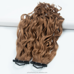 Extensiones de Cabello Yuanzhen Wavy Genius Weft, Doble Trama, Remy 100%, Cosido a Máquina, Doble Trama, Extensiones de Cabello Humano Teñido - Product Image 3