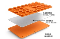 Support de téléphone pliable en silicone avec support universel réglable en métal antidérapant pour téléphone et tablette, vente en gros depuis Ningbo