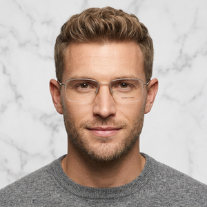 MUINATTI # Monturas de Gafas Rectangulares para Hombre 601, Color Sólido, Modernas, Ligeras, Corrección Visual para Todas las Formas de Rostro - Product Image 1