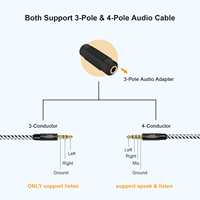 CableCreation Lot de 2 adaptateurs audio 3,5 mm femelle-femelle plaqués or, connecteur stéréo auxiliaire pour câble d'extension casque