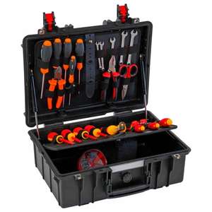 GT LINE - GT 42-16 PEL Caja de herramientas de polipropileno impermeable, 2 paneles con elásticos FUNDAS Y BOLSAS PROFESIONALES - Product Image 1