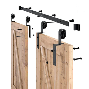 <span class=keywords><strong>Porte</strong></span> de <span class=keywords><strong>grange</strong></span> <span class=keywords><strong>coulissante</strong></span> en bois avec kit de quincaillerie <span class=keywords><strong>Porte</strong></span> <span class=keywords><strong>coulissante</strong></span> de style moderne <span class=keywords><strong>Porte</strong></span> de <span class=keywords><strong>grange</strong></span> en bois imperméable - Product Image 5