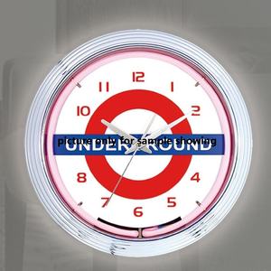 15 Inch <strong>Neon</strong> Light Decorative Advertising Wall <strong>Clock</strong> - Product Image 2