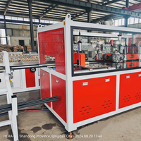 Machine d'extrusion de tuyaux jumeaux en PVC avec double vis conique controtournante, haute productivité, composants PLC essentiels