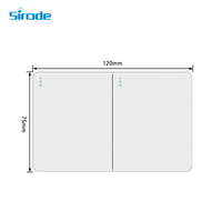 Interrupteurs et prises électriques muraux Sirode série A2, design moderne et durable, plaque en PC, 1/2/3 postes, norme américaine.