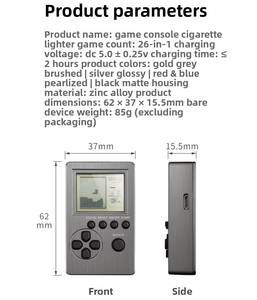 Creative <strong>Game</strong> Console Shape Metal Windproof USB Charging Cigarette <strong>Lighter</strong> Factory Direct Supply Wholesale - Product Image 6
