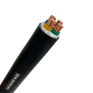 Free Sample pvc sheathed cable-copper conductor pvc /xlpe/cu 4 core 35mm2 25 mm2 copper cable price