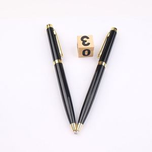 Bolígrafo de Metal de Alta Calidad, Delgado, con Punta de Bola, Lacado en Negro, con Logotipo Personalizado - Product Image 3