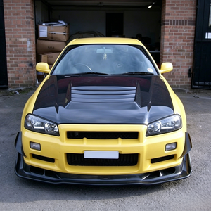 Capot en fibre de carbone style NISMO-2 pour Nissan Skyline R34 GTR 1999-2002 - Product Image 2