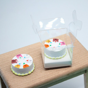 Moule en résine ML pour mini-gâteaux, idéal pour <span class=keywords><strong>maison</strong></span> <span class=keywords><strong>de</strong></span> poupée, fête d'anniversaire, forme rectangulaire tendance, vente en gros - Product Image 2