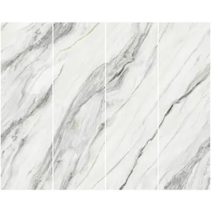 Carrara Calcutta Gold Porcelain slab polished floor tiles sintered stone for background wall 1200X2400