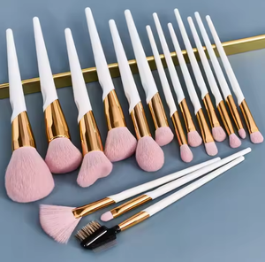 Ensemble de pinceaux de maquillage pour débutants 16pcs Ensemble de pinceaux de maquillage synthétiques végétaliens pour <span class=keywords><strong>pinceau</strong></span> de fond de teint de beauté sans cruauté - Product Image 6