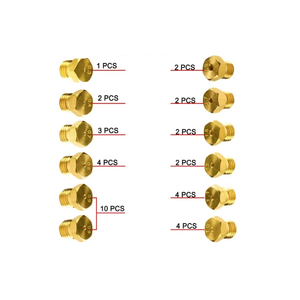 Kit de conversion d'orifice M6 à haute efficacité pour buse à jet en laiton pour cuisinière <span class=keywords><strong>compatible</strong></span> avec le propane GPL et le brûleur à gaz naturel - Product Image 1