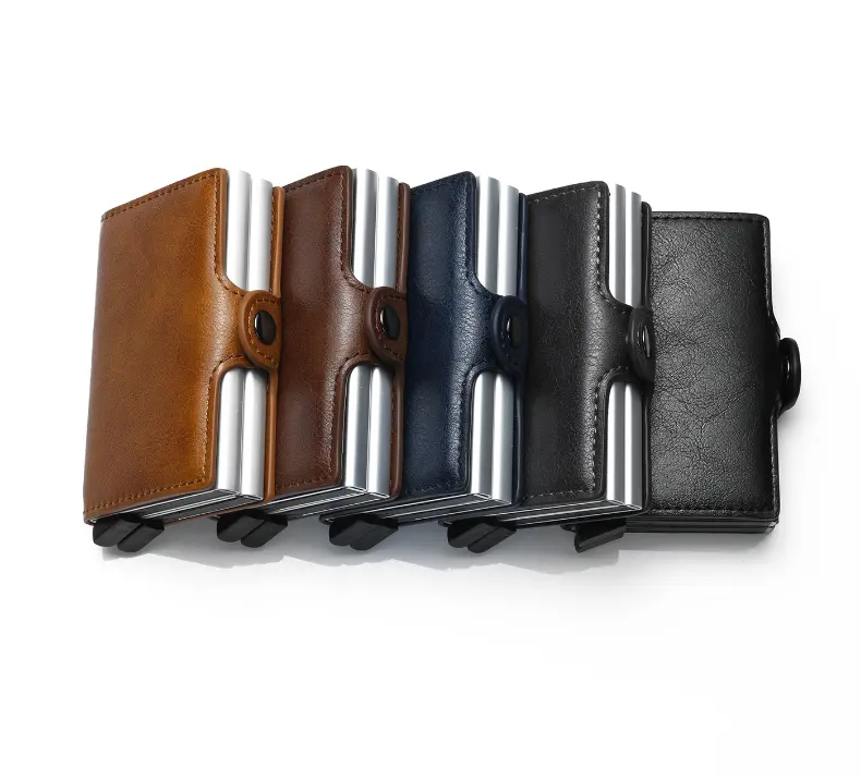 Factory price metal leather business card holder wear-resistant business card holder