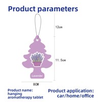 Diffuseur de parfum pour voiture en forme de petit arbre américain, cartes parfumées pour armoire, désodorisant en tablettes