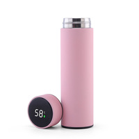 Bouteille d'eau intelligente de luxe, thermos Portable avec couvercle, Logo personnalisé entrée