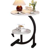 Table basse simple moderne pour la maison petites armoires de canapé latérales rondes étagères de chevet de chambre à coucher de style fermier