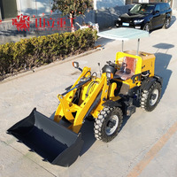 Mini-chargeuse sur pneus fiable de 600 kg, 0,6 m³, 4x4, compacte, pour ferme, certifiée CE