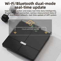 Báscula Digital Inteligente de Grasa Corporal con 8 Electrodos, OEM ÚNICO, con Batería y Conectividad Wi-Fi para Uso en Baño, Análisis Corporal