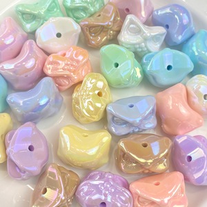 Perles en acrylique couleur unie électroplaquées UV, forme irrégulière, motif Lion Éveil, pour DIY, chaînes <span class=keywords><strong>de</strong></span> té<span class=keywords><strong>l</strong></span>éphone portable, bracelets, cordons et stylos - Product Image 4