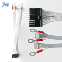Rangkaian Kabel Flat Ribbon 9 Inti Dengan Terminal Cincin, Kabel Harness Kustom untuk Peralatan Rumah Tangga
