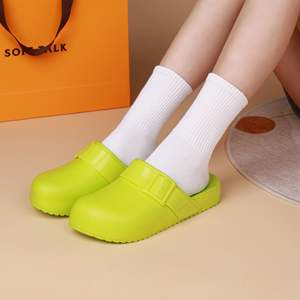 Sepatu selop wanita warna polos, sepatu selop anti air untuk wanita di rumah - Product Image 2