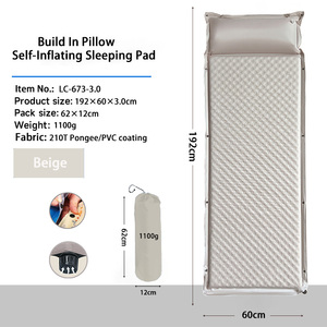 Colchón Inflable Impermeable para 1-2 Personas, 4 Estaciones, con Almohada Integrada, PVC 210T, Valor R de 4.0, Textura Ondulada, Portátil - Product Image 5