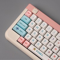 Keycaps PBT personnalisables style pixel, thème anime rose XDA, sublimation thermique