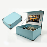Boîte d'affichage vidéo MP4 avec écran LCD de 10,1 pouces, personnalisée pour la promotion d'entreprise, brochure vidéo cadeau