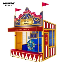 CE Tolefun Drapeaux en bois attrayants LED Jeux de compétences Extérieur/Intérieur Parc d'aventure Fête foraine 3M