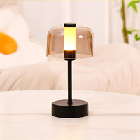 Lampe de table rechargeable, lampe portable, décoration de salon, lampe de chevet pour chambre à coucher, lumière LED de nuit, lumière d'ambiance, 1200 mAh