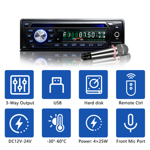 Fabricant OEM Lecteur DVD à bas prix 500G HD FM/AUX/AM/24V Sortie audio musicale Multimédia Divertissement Radio de voiture pour bus camion - Product Image 2