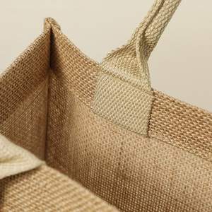 Custom Logo Size Jute <strong>Bags</strong> Wholesale Reusable Portable Laminated <strong>Hemp</strong> Burlap Tote <strong>Bags</strong> For Shopping - Product Image 4
