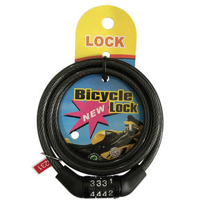 Xmms Mini Combination <b>Lock</b> 120Cm Steel Wire Bicycle <b>Lock</b> <b>Portable</b> Anti Theft For Electric Road Mountain Bike - Product Image 2