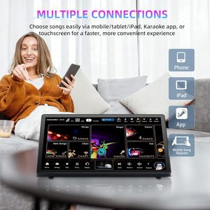 KD9MAX 1TB 4-in-1 Machine With 15.6 Inch Touch Screen Wireless Mics WiFi Support <b>External</b> <b>Speakers</b> ODM OEM KD9MAX 15.6 Inch HD C - Product Image 6