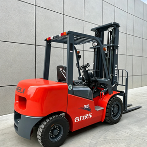 Chariot élévateur diesel contrepoids CPCD35 avec mât lourd pour l'empilage de sacs de céréales en usine - Product Image 3